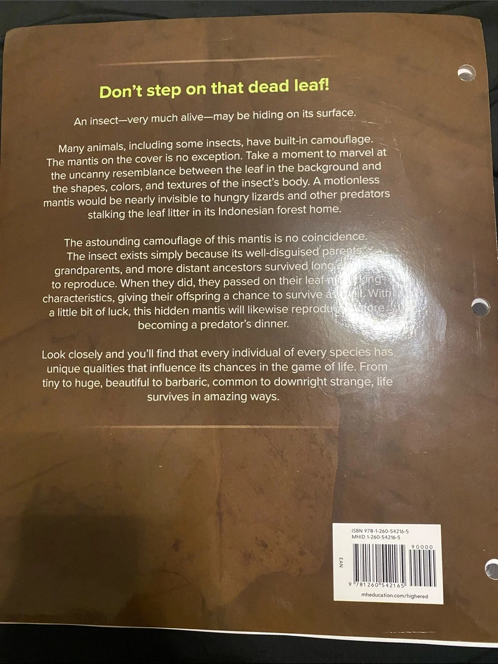 Biology Concepts and Investigations Full New Textbook